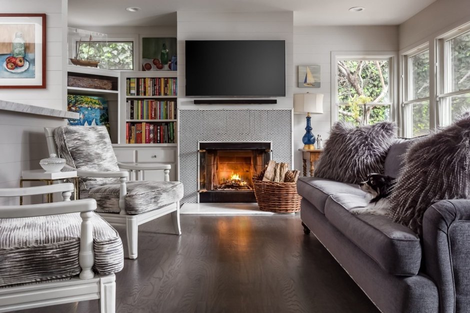 Камин в интерьере