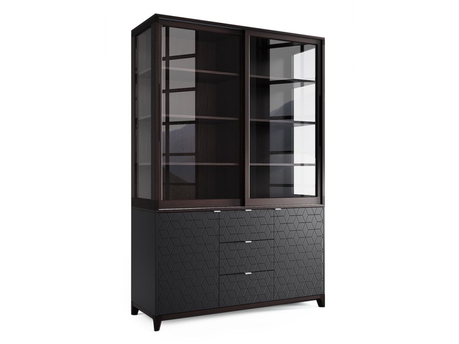 Икеа черный стеклянный сервант