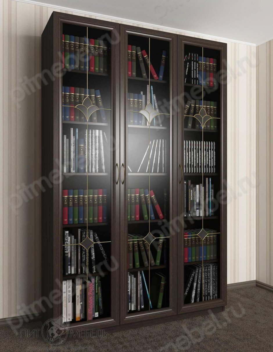 Шкаф книжный Дрезден (Карло) венге