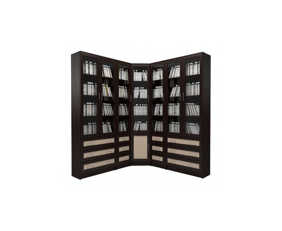 Шкаф книжный Мебелайн-3