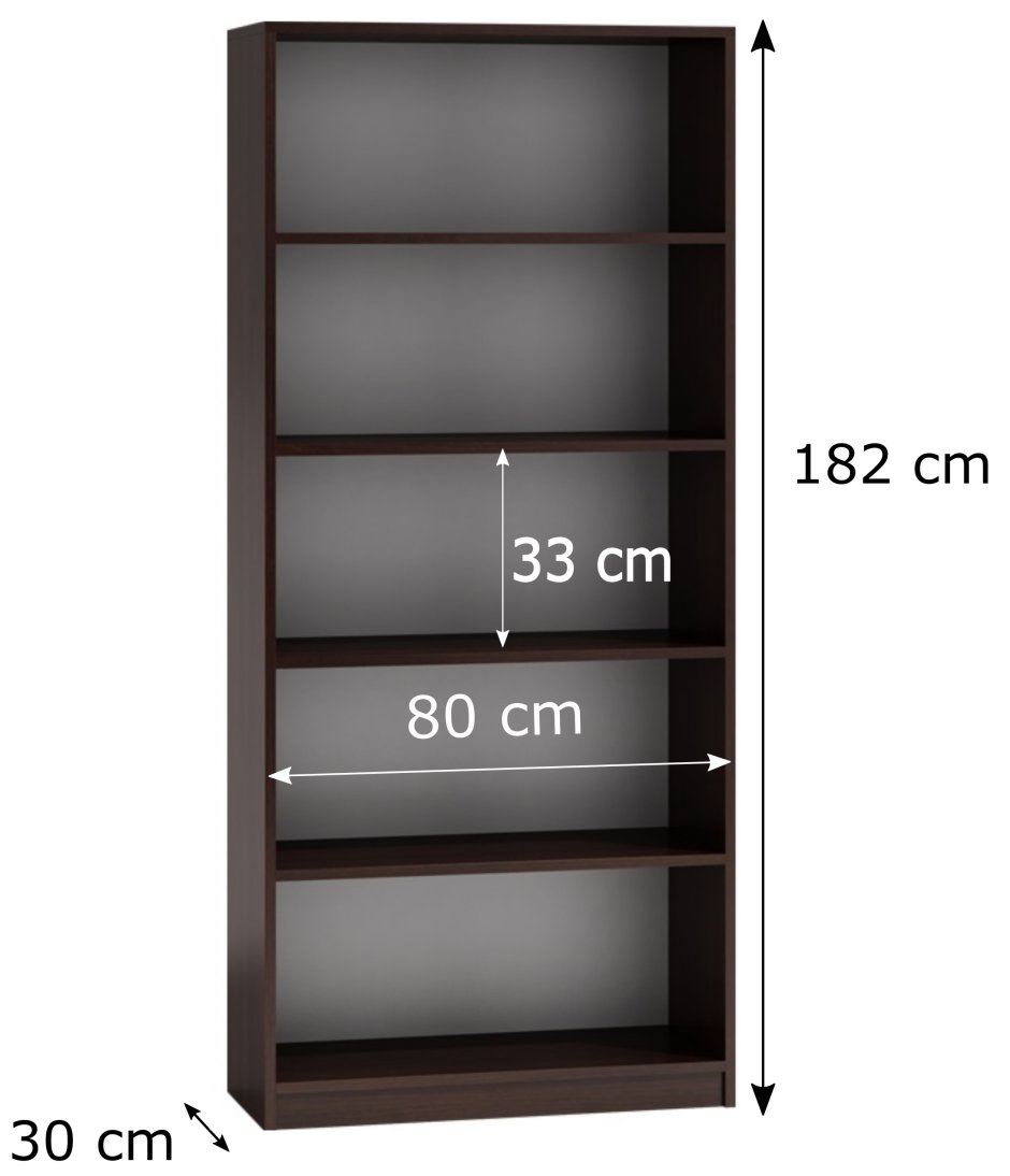 Книжный стеллаж венге