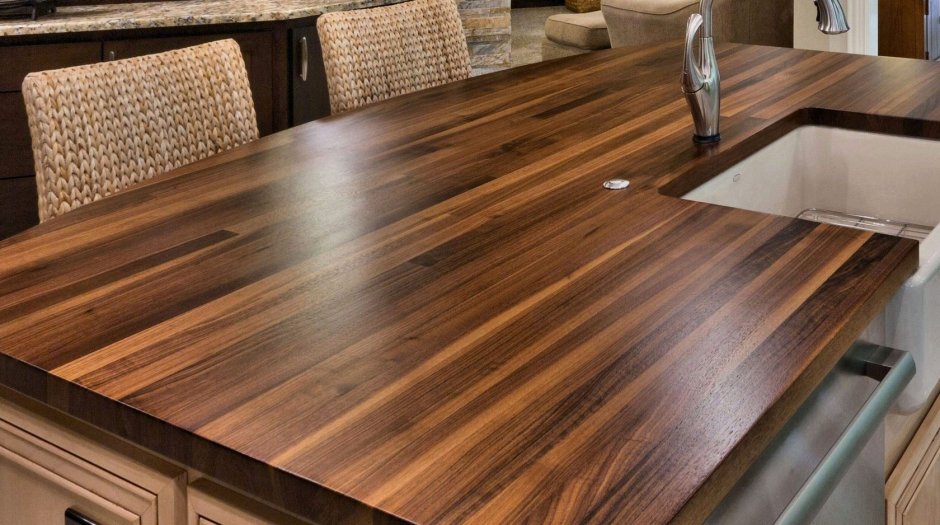 Орех Макассар столешница Скиф