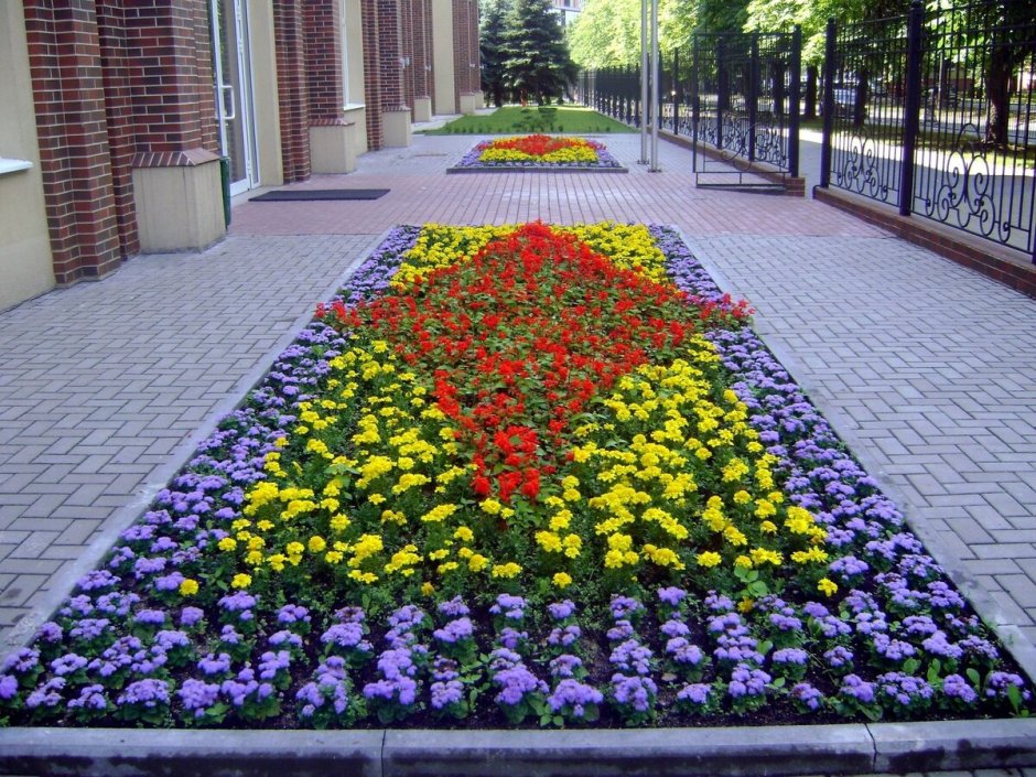 Дизайн цветочной клумбы
