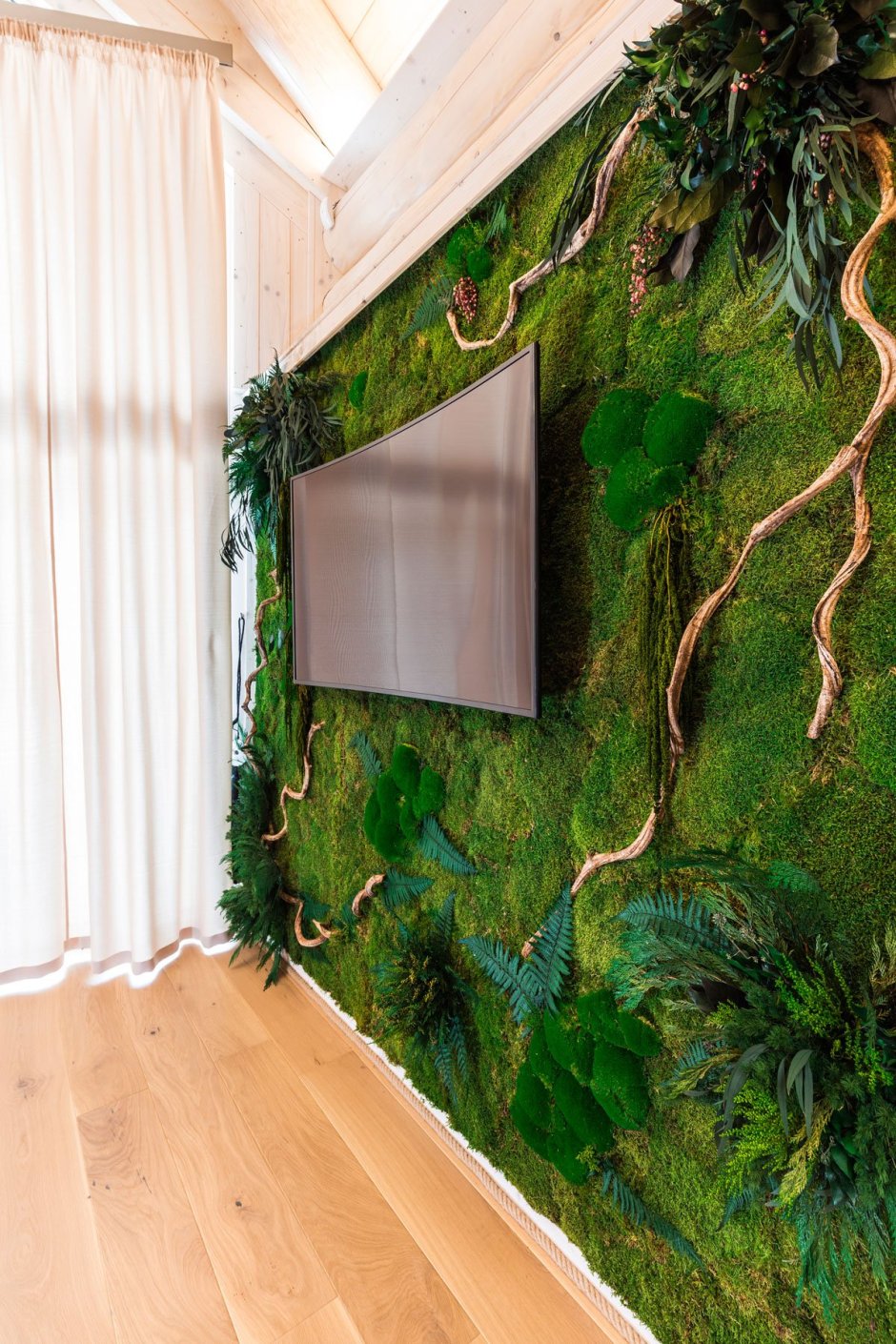 Мох для декора стен