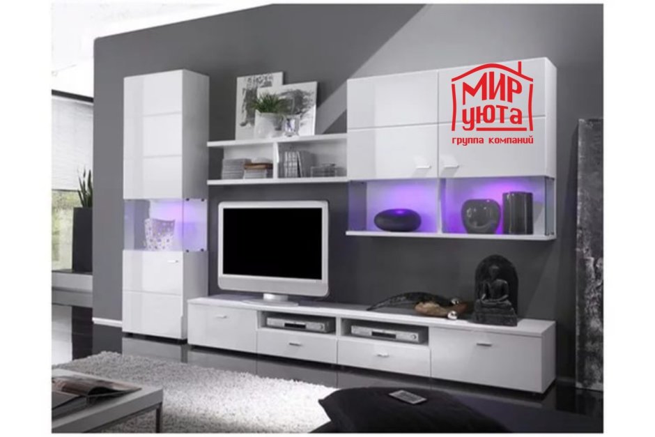 Стенка МДФ глянец