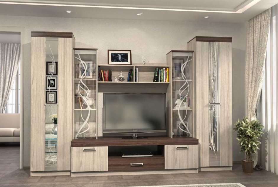 Стенка "Атлантида-2" (шимо темный/светлый)