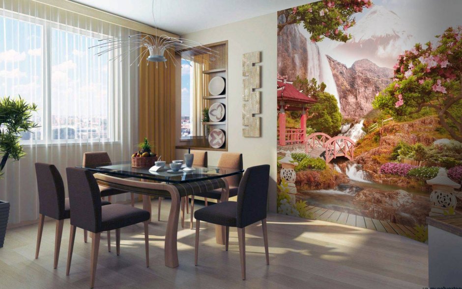 Фреска в японском стиле