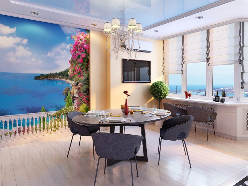 Фотообои в интерьере