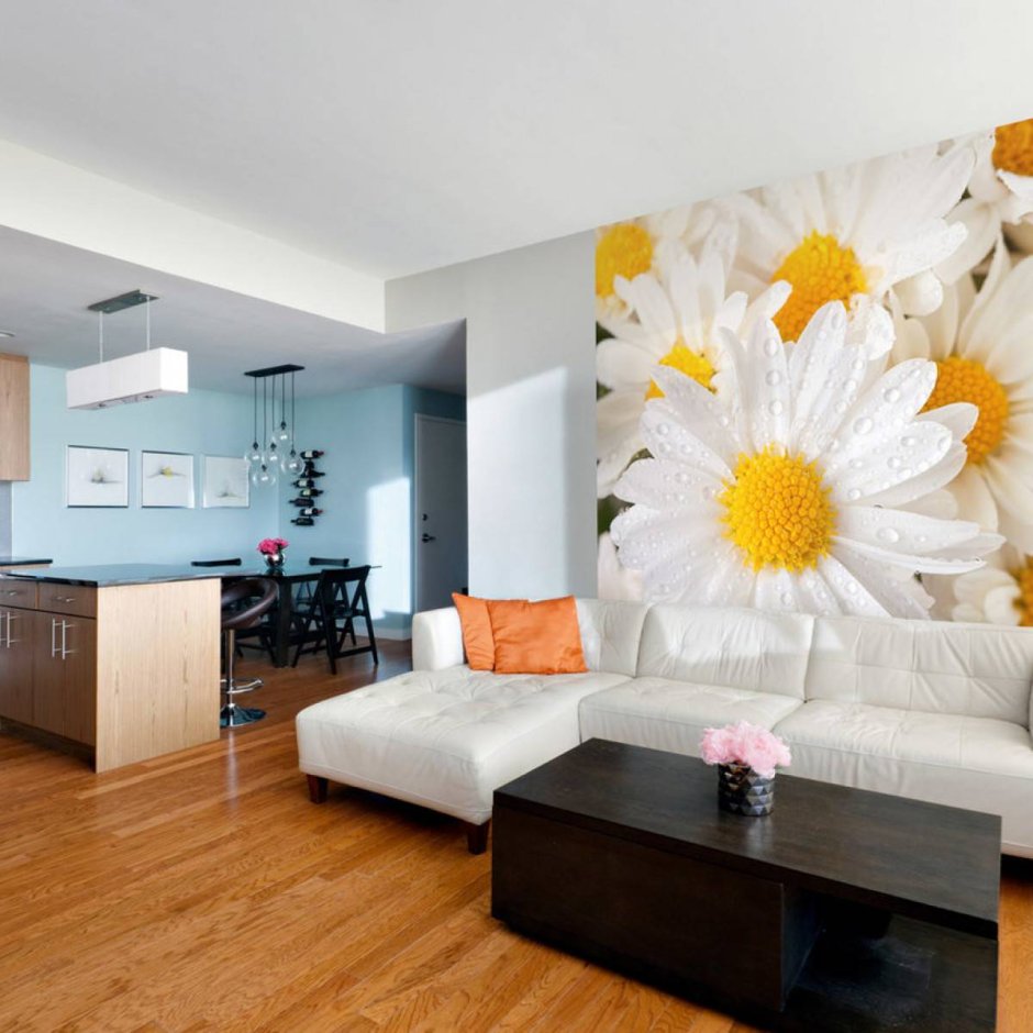 Фотообои интерьер в гостиной