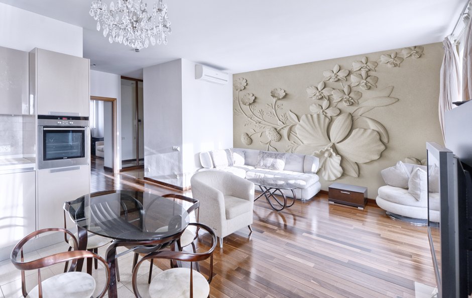 Барельеф в интерьере квартиры