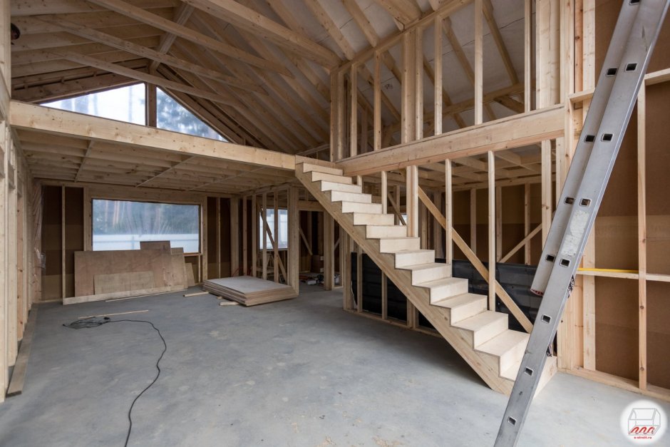 Каркасный дом лофт