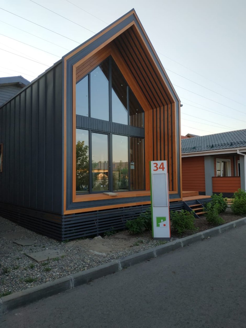 Печь камин в барнхаус