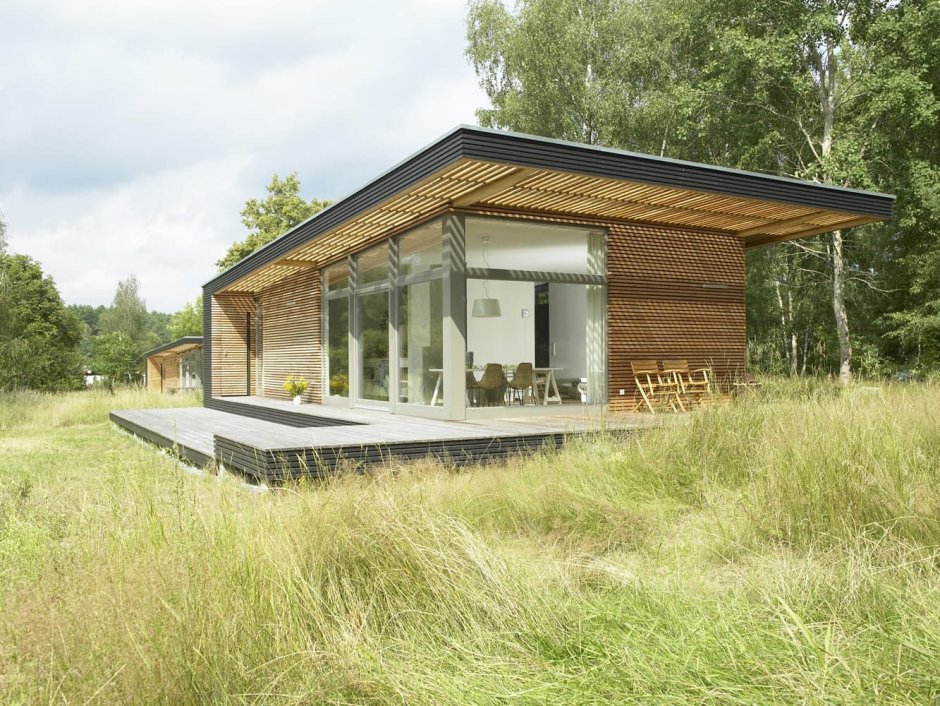 Одноэтажный домик в стиле лофт