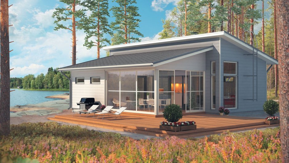 Финский дом с баней «Сайма-9»