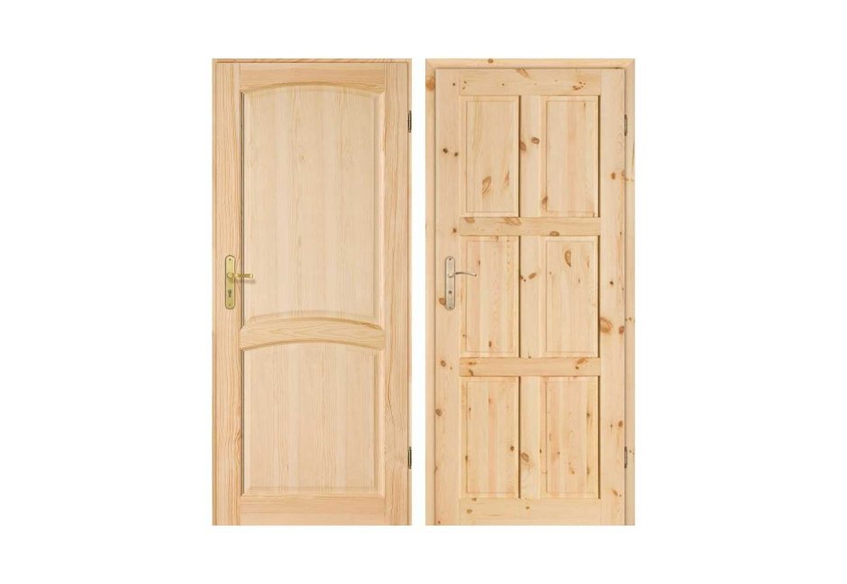 Дверной блок сосна 0,9*1,8м глухой
