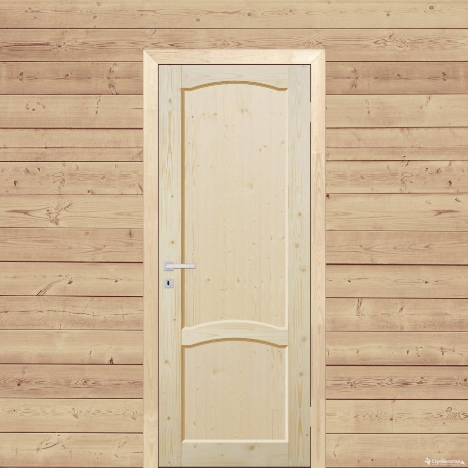 Дверь межкомнатная глухая 70x200 см, массив хвои