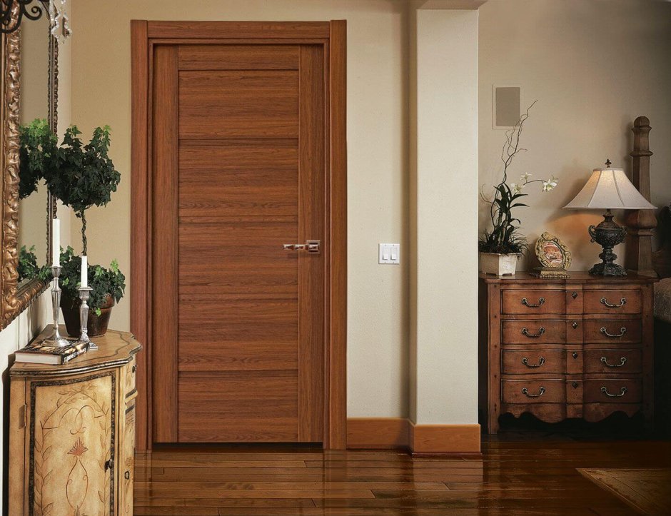 Двери межкомнатные филенчатые в интерьере