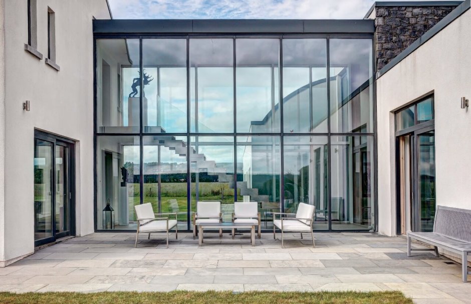 Стоечно ригельные системы на коттеджах