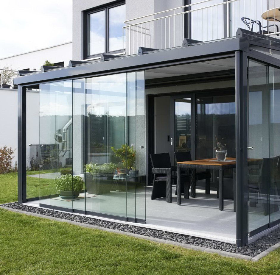 Алютех Безрамное раздвижное остекление