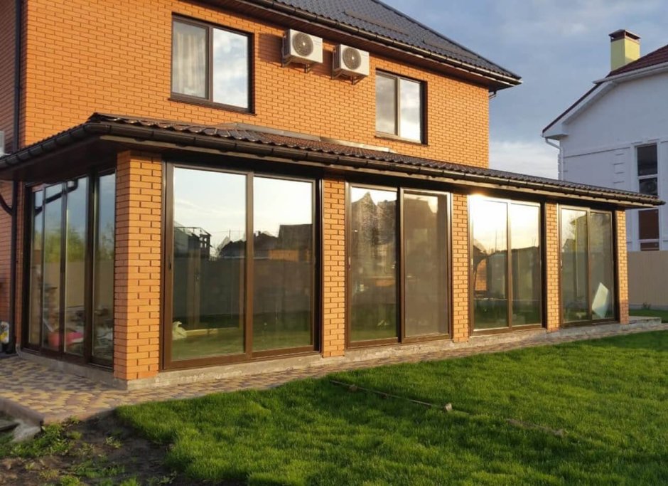 Алютех 100 остекление террасы