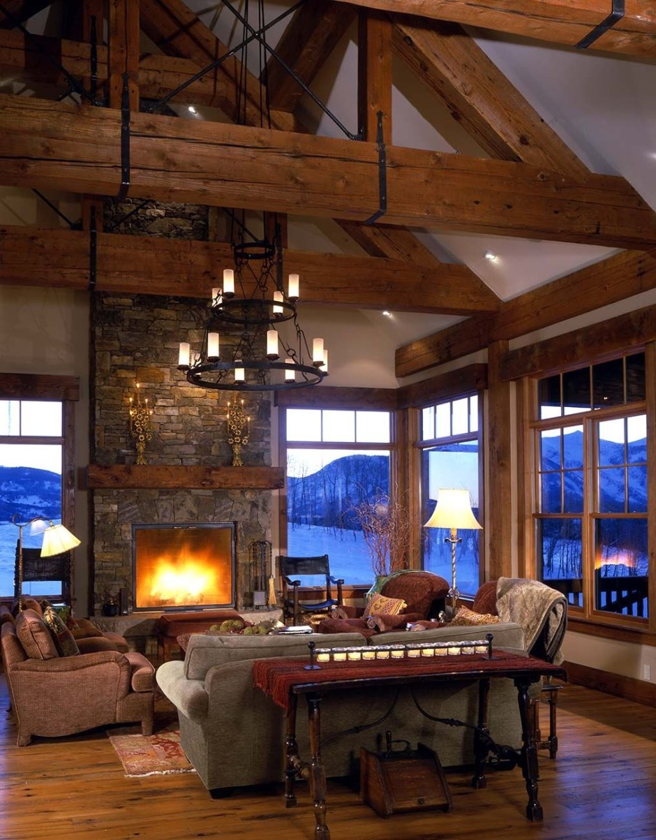 Зимняя беседка с очагом