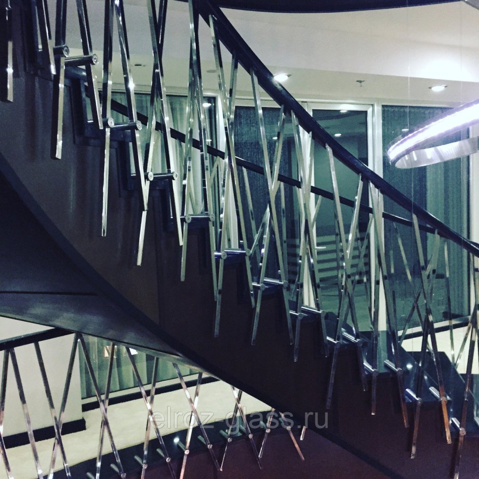 Ограждение лестницы нержавейка