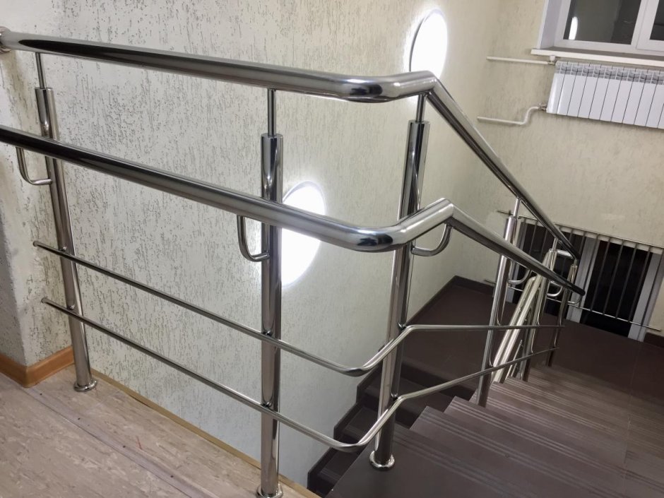 Лестничные ограждения из нержавейки