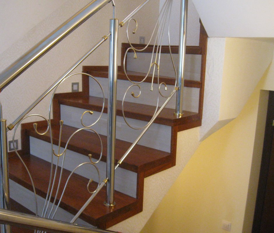 Перила для лестницы из нержавейки