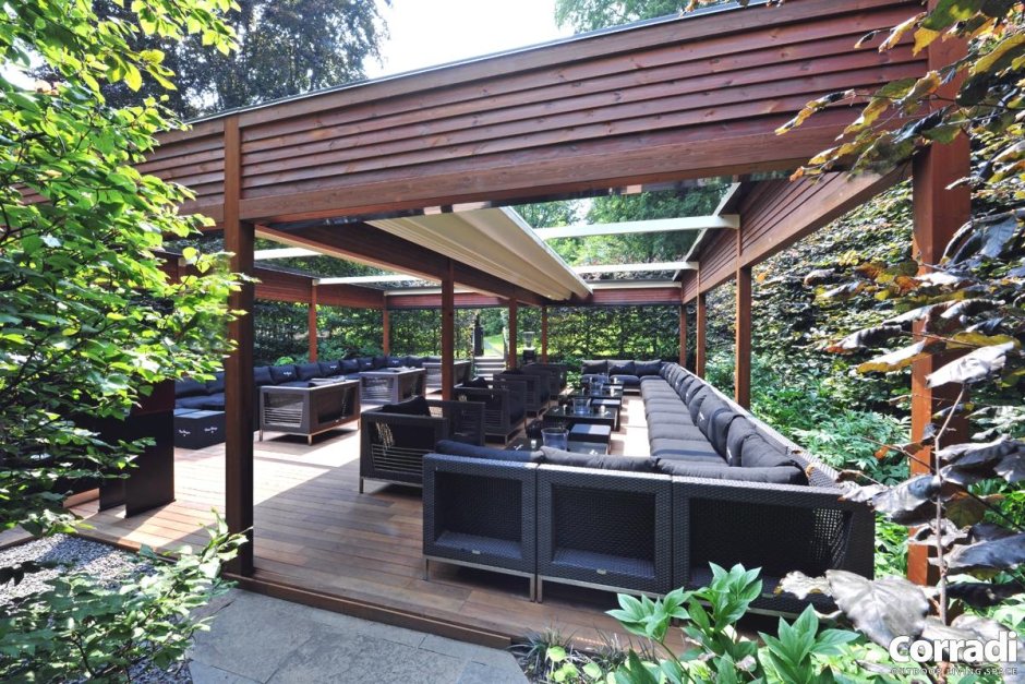 Пергола для летнего кафе