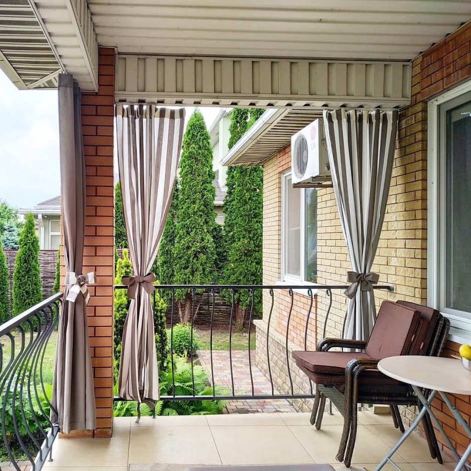 Занавески на террасу