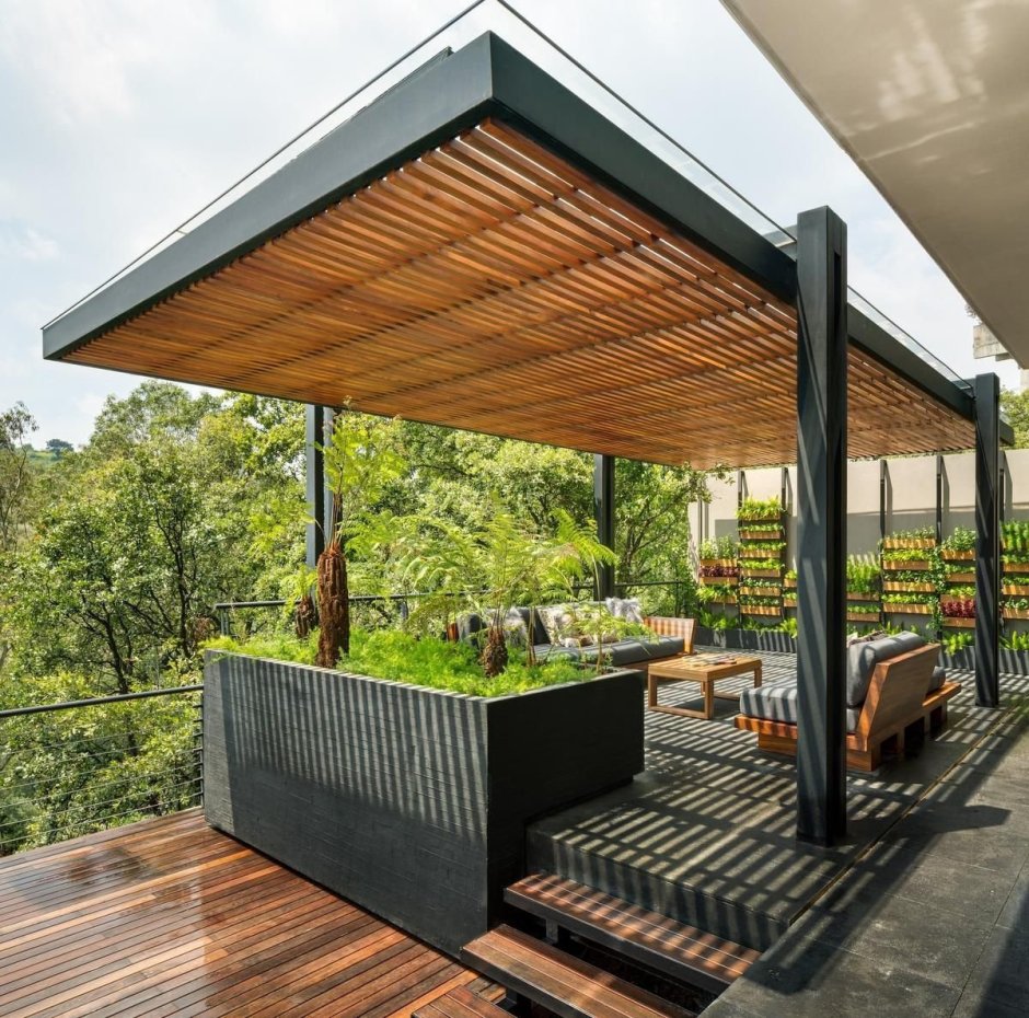 Пергола в стиле Модерн