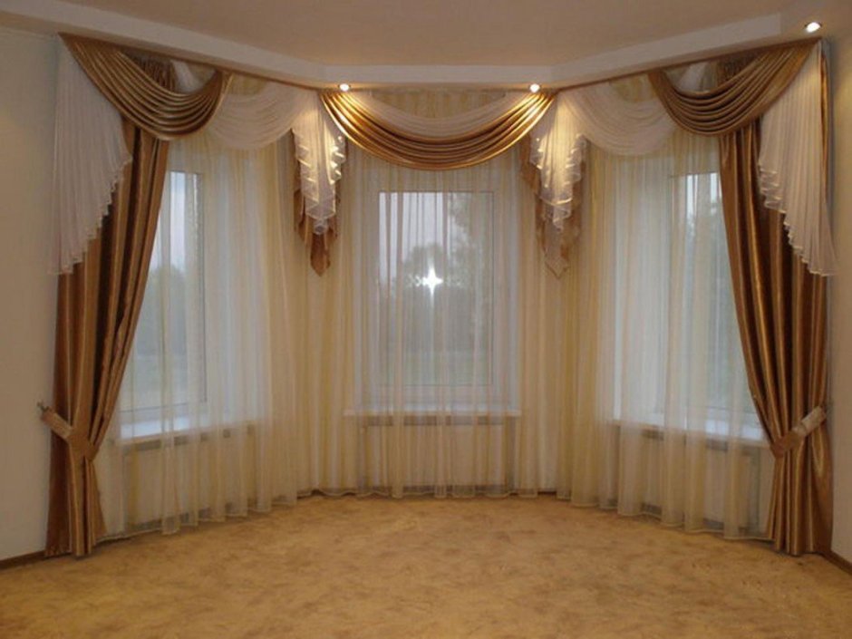 Шторы для эркерных окон