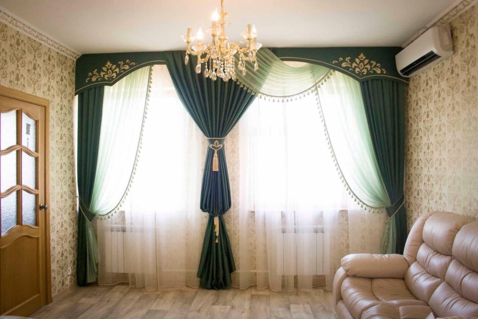 Шторы рукав епископа в интерьере