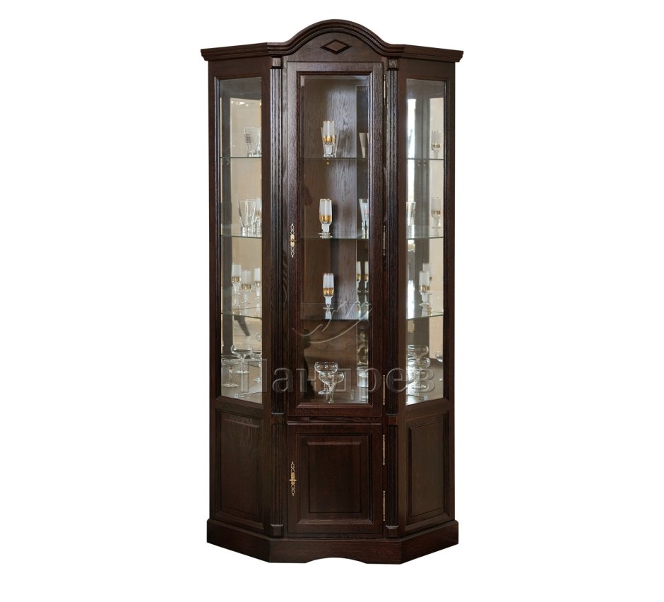 Шкаф с витриной "Рубин-мм" ВМФ-6526-мм