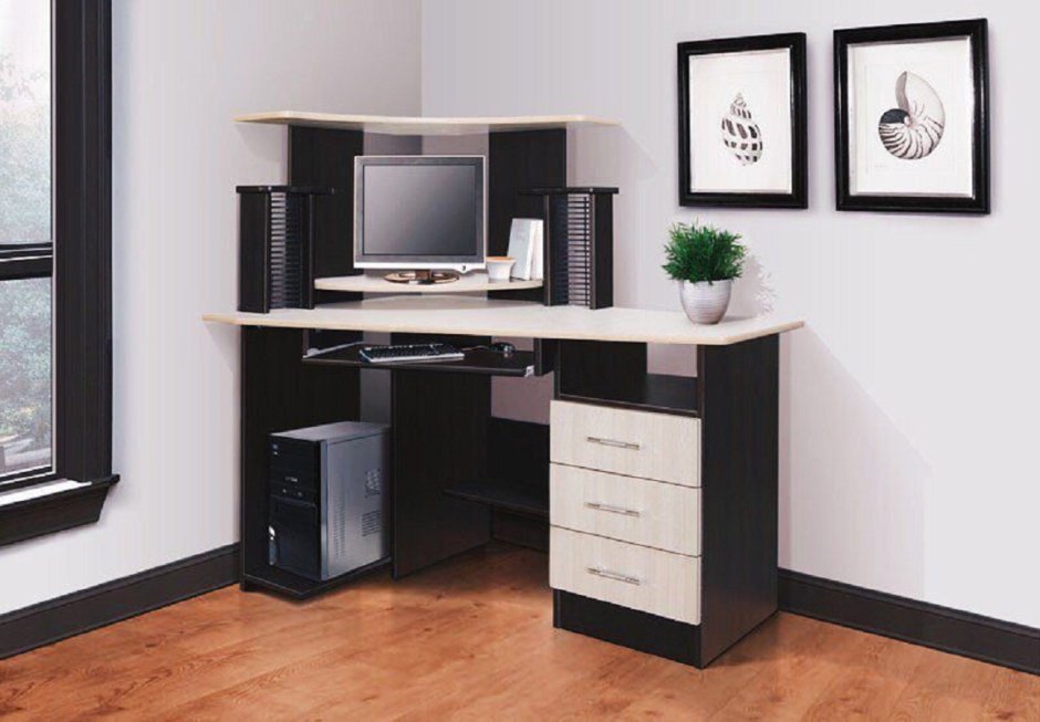 Компьютерный стол Каспер БТС венге/лоредо