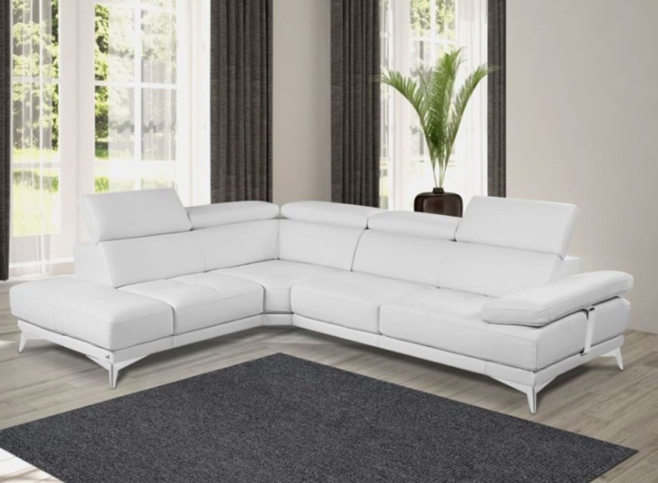 Кожаный угловой диван Кальяри, {3221246}