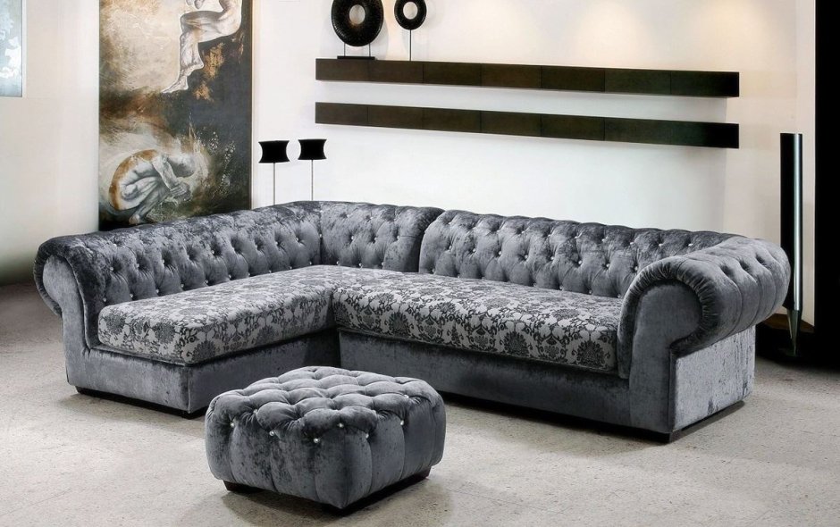 Угловой диван Честер (велюр)