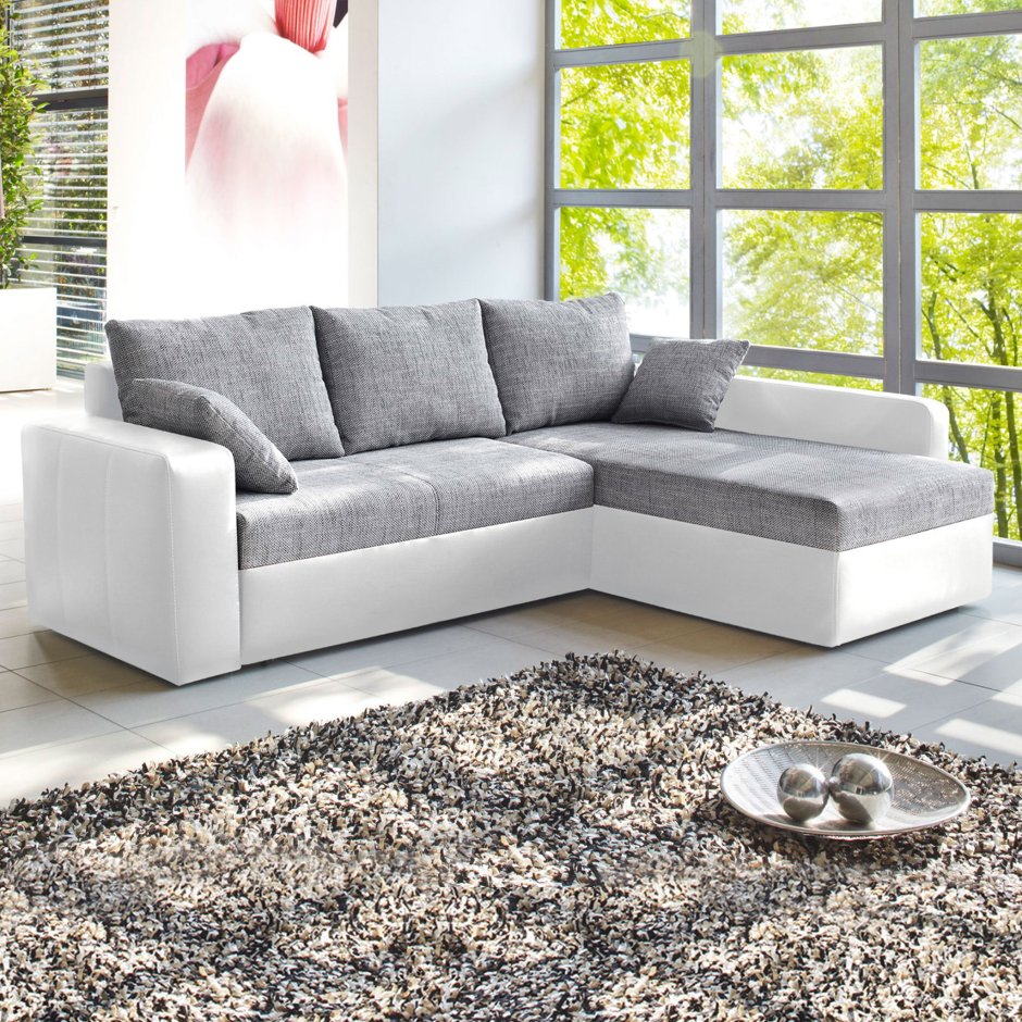 Двухцветный диван