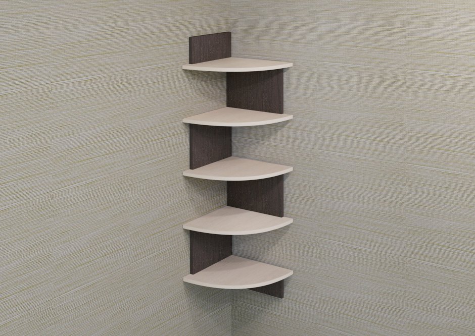 Полка Тутси настенная угловая