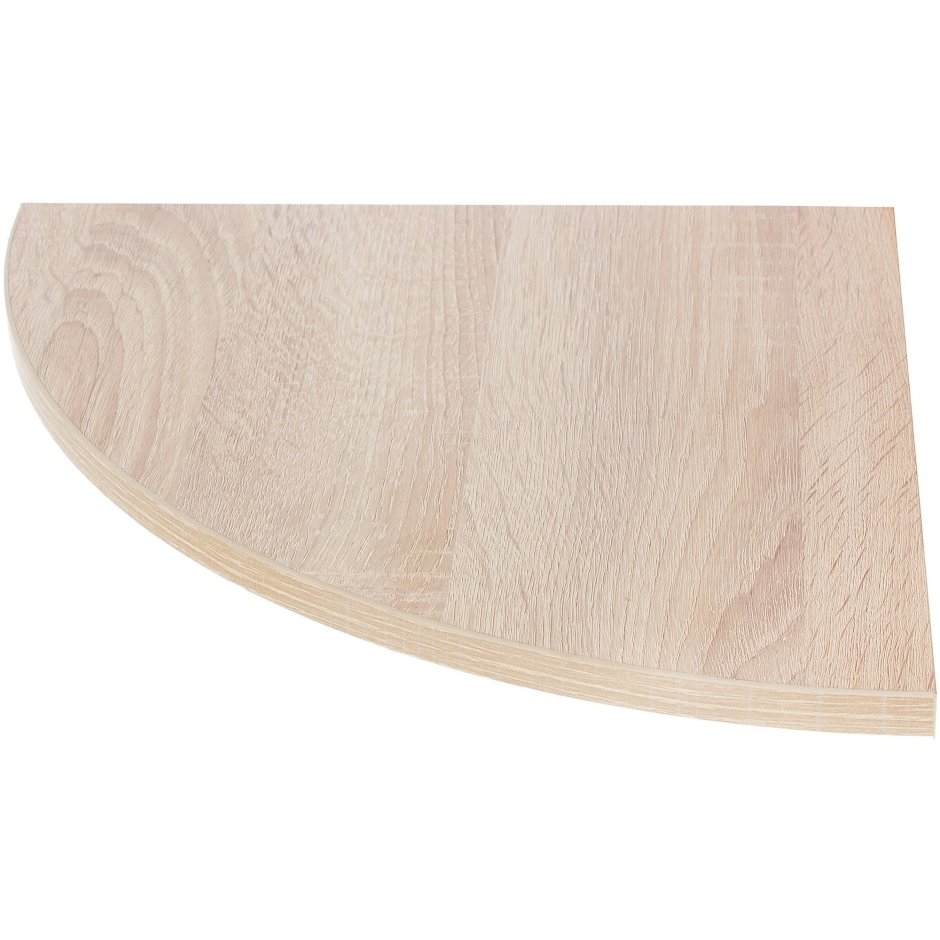 Полка мебельная закруглённая секторальная 350x350x16 мм ЛДСП