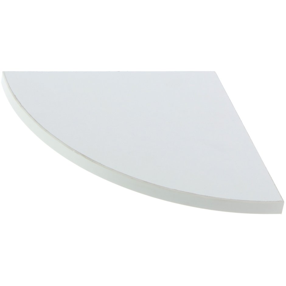 Полка мебельная закруглённая секторальная 250x250x16 мм