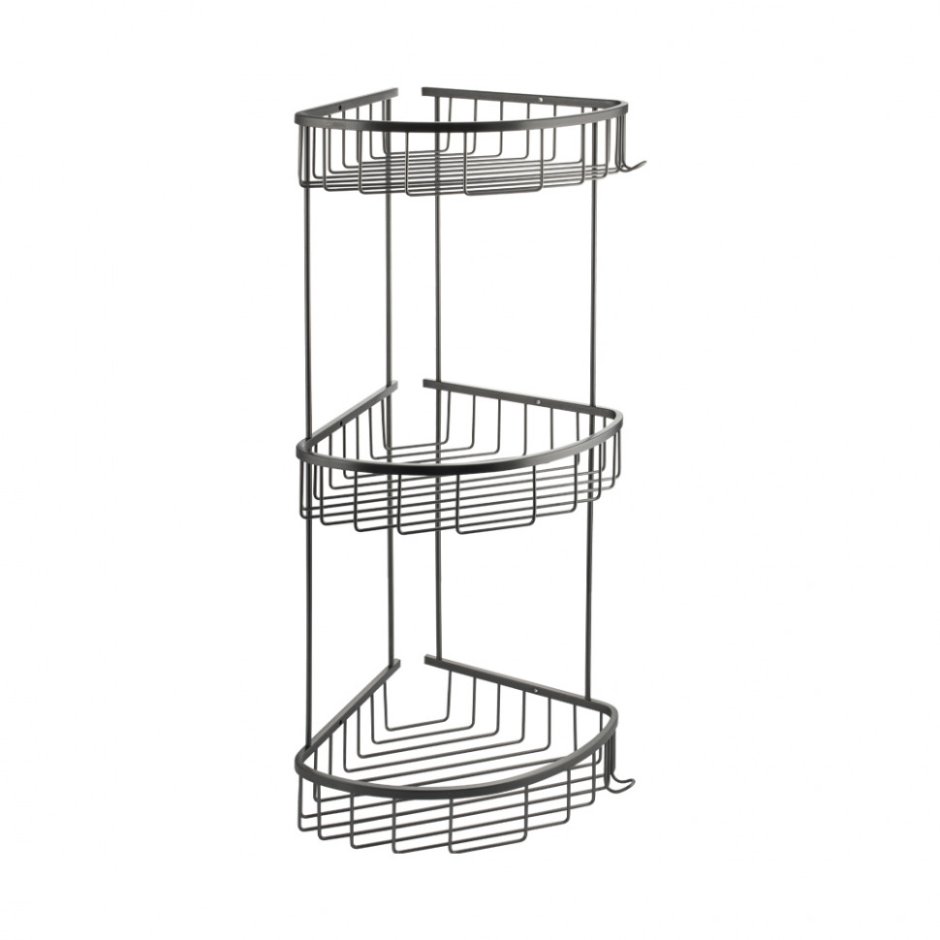 Полочка-решетка угловая тройная 22х22х22см Classic