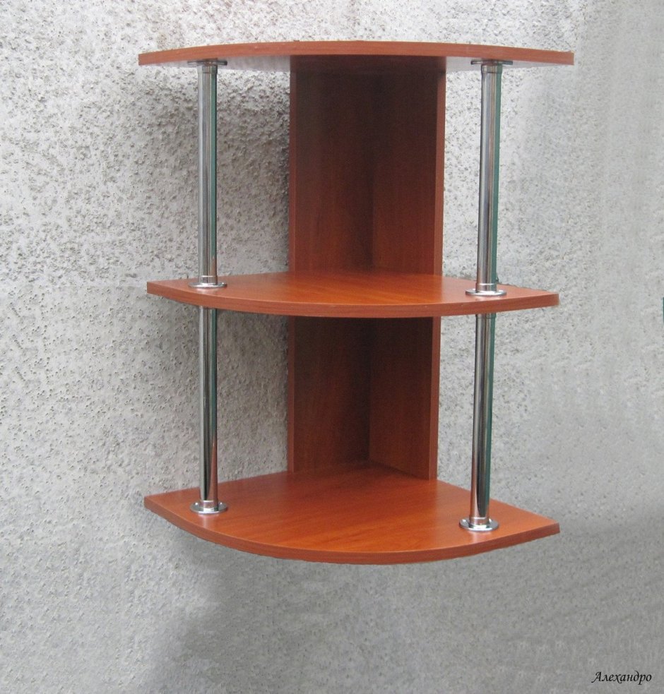 Полки угловые настенные