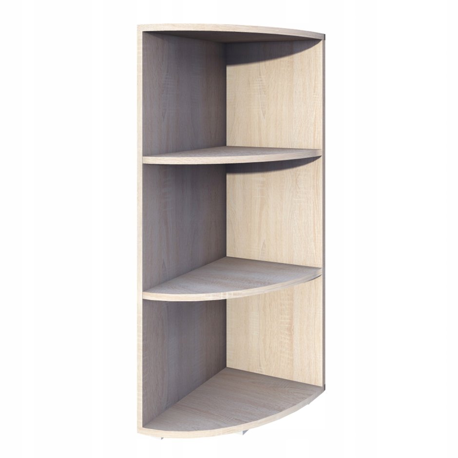 Угловой стеллаж невысокий