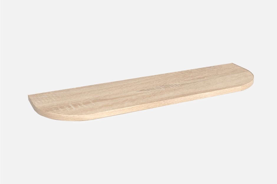 Полка закруглённая прямая 50*25