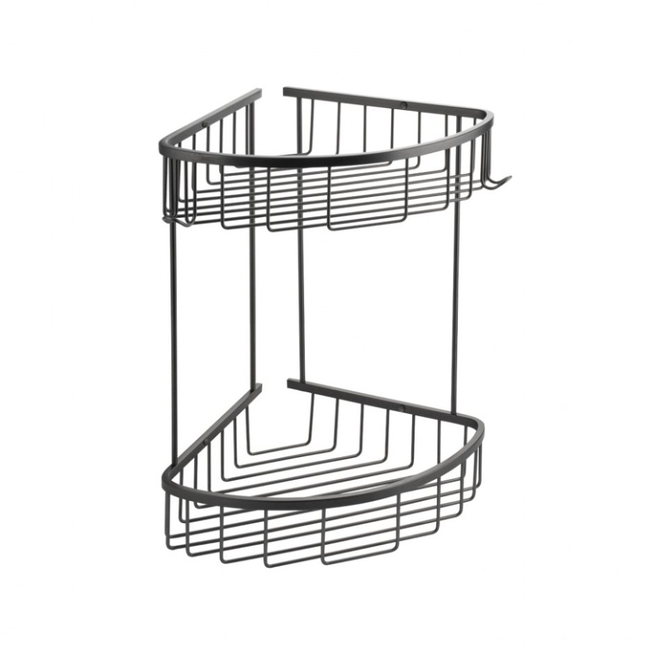 Полка угловая графит