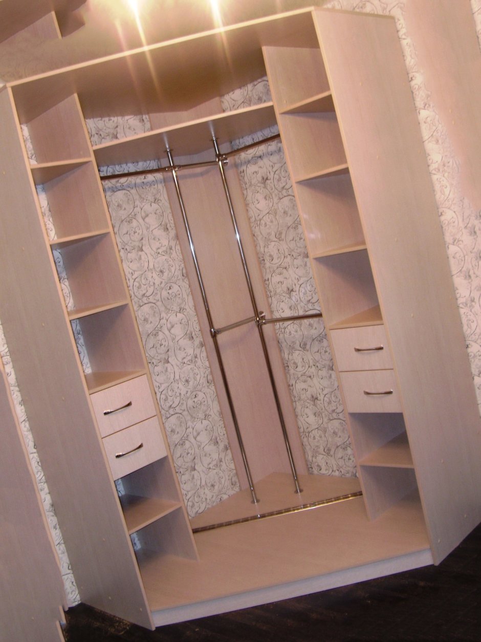 Угловые гардеробные