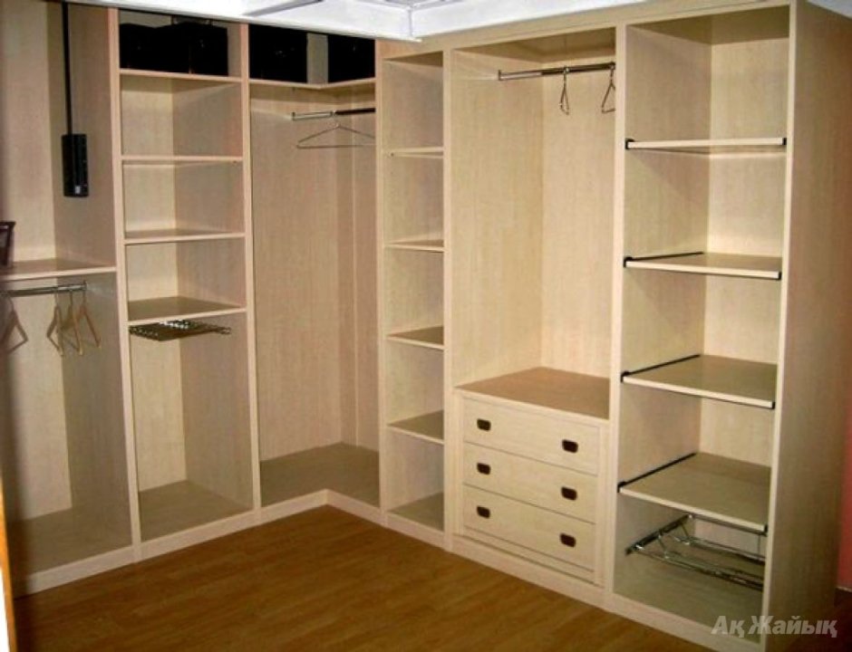 Наполнение углового шкафа в прихожую