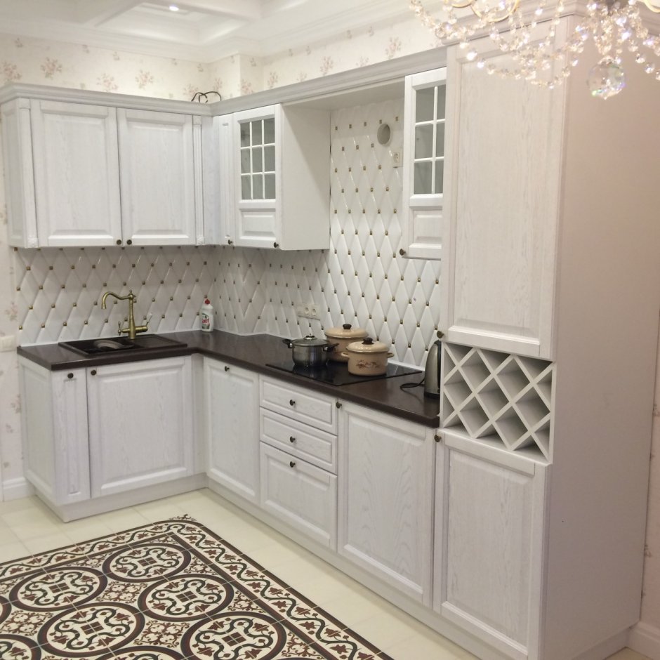 Кухня массив Бианко