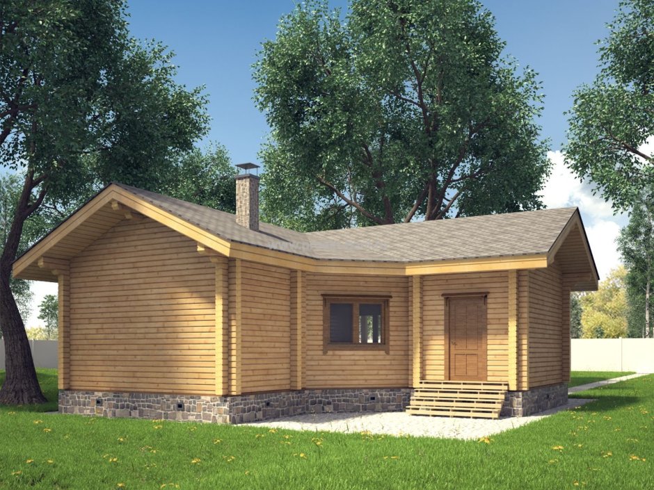 Баня из клееного бруса 4х10